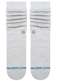 STANCE WOMENS ICON SLOUCH CREW SOCK HEATHER GREY