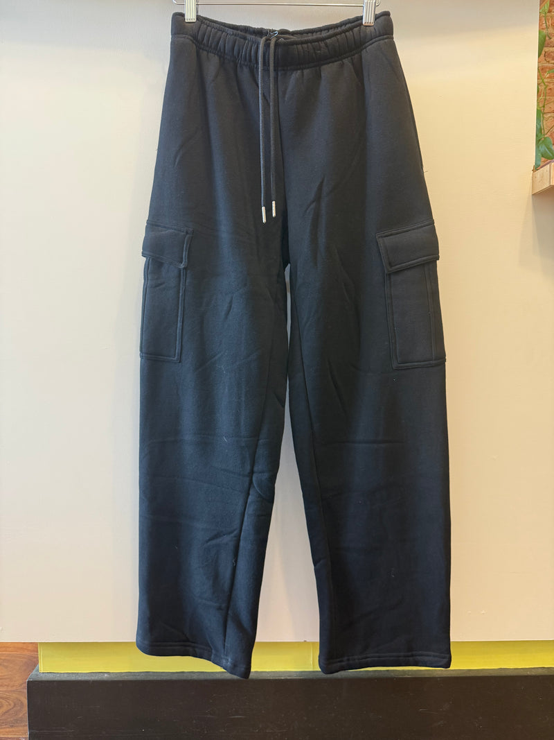 Miou Muse Fleece Cargo Lounge Pant