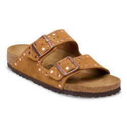 Birkenstock Arizona Rivet Border Mink Narrow Fit