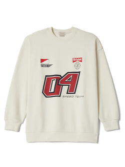 Brixton Speed Team Oversize Cotton Fleece Sweatshirt