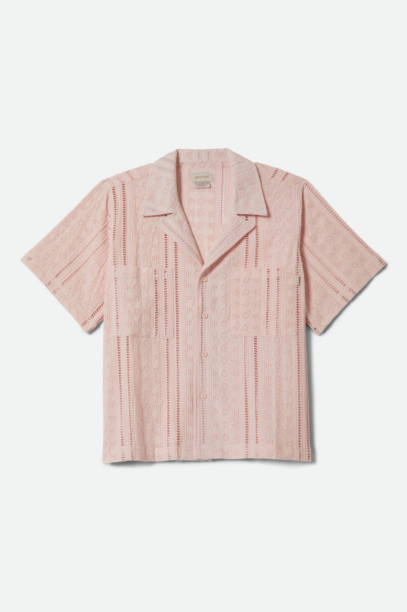 Brixton Paradise Lounge Shirt in Chalk Pink