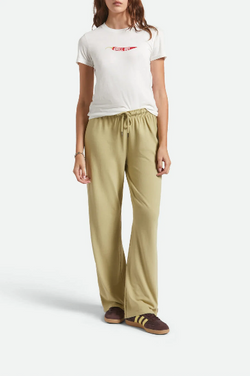 Brixton Carefree Organic Garment Dye Lounge Pant in Elm