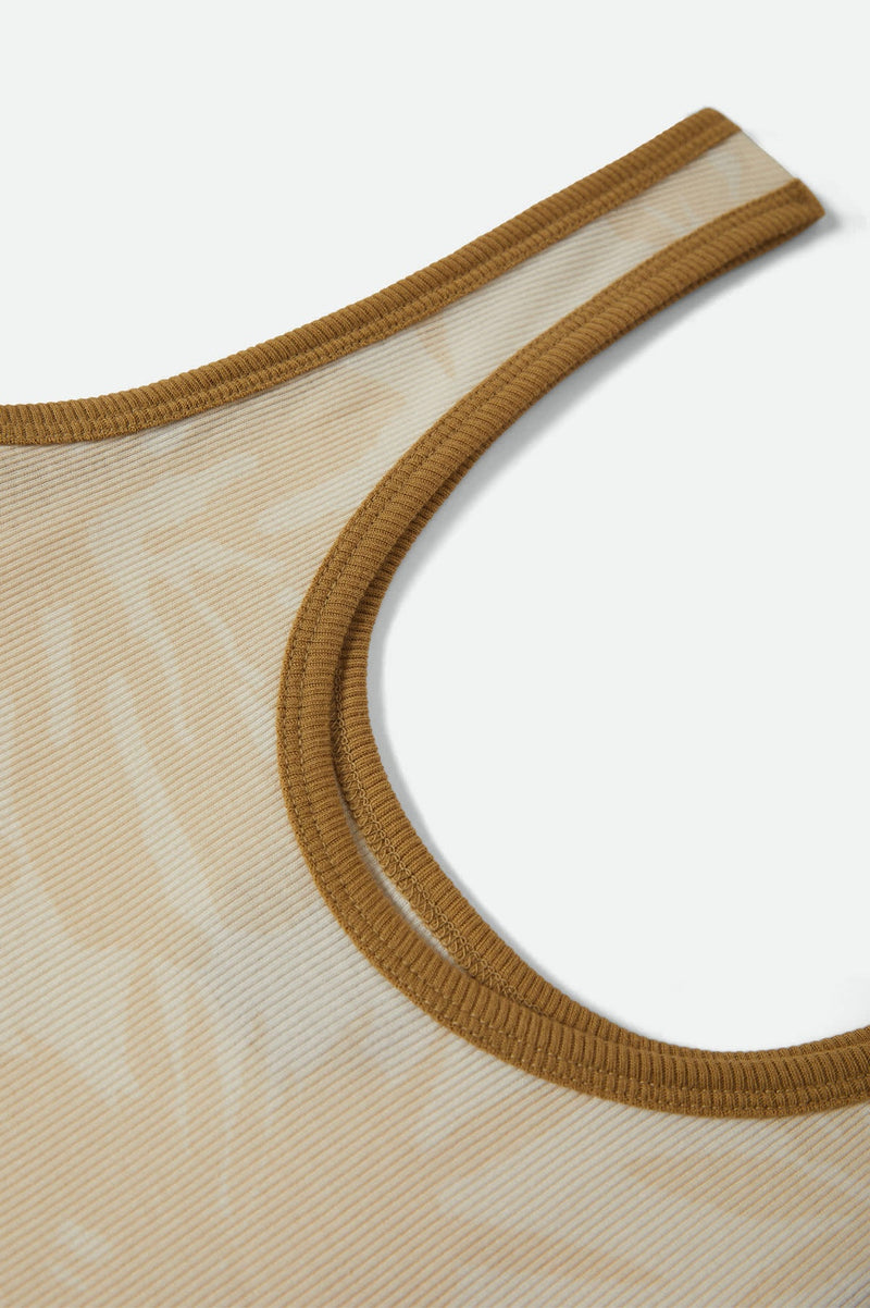 Brixton Ringer Organic A-Tank in Off White/Olive Stone