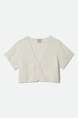 Brixton Seaside Eyelet Top in Eyelet White