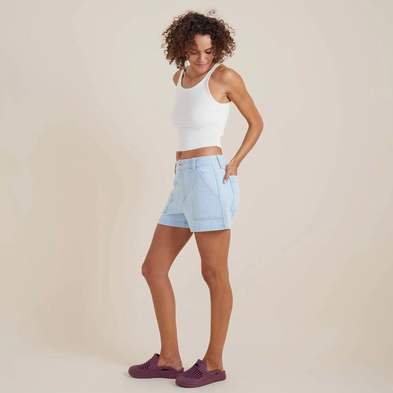 Roark Hwy 1 Short in Light Bleached Denim