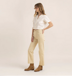 Roark Hwy 395 Jeans Stovepipe Fit with Stretch in Crema