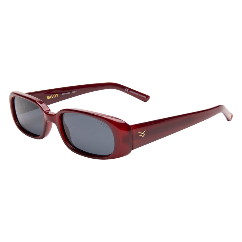I-SEA Savoy - Oxblood/Smoke Polarized Lens