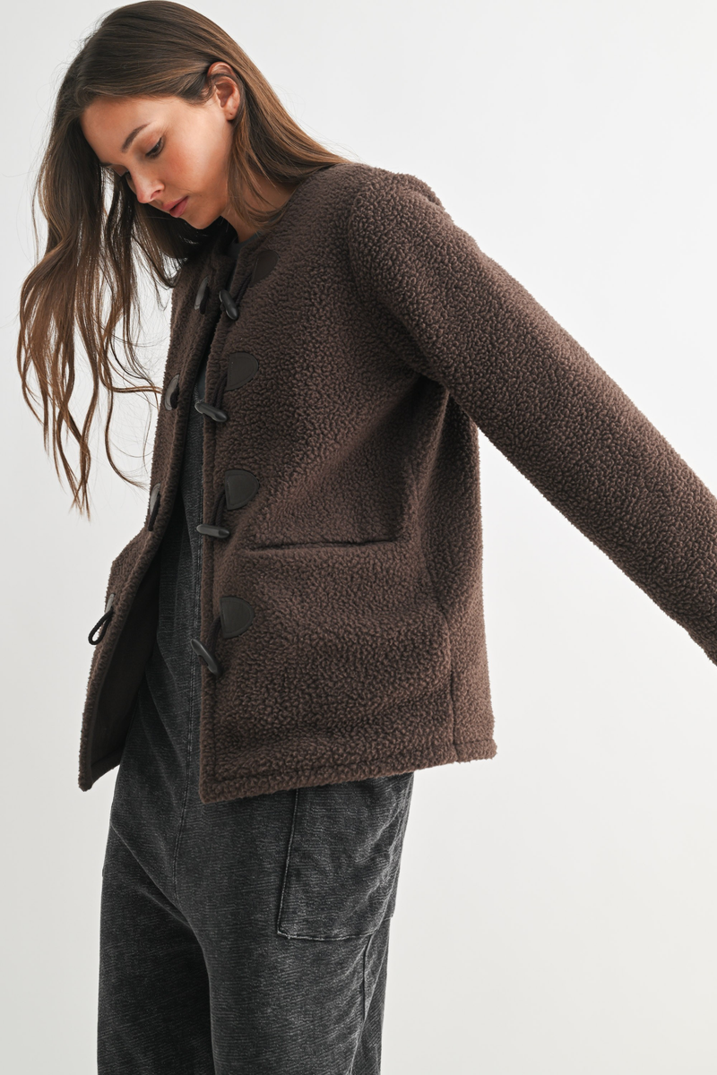 Mono B Sherpa Frostline Toggle Jacket