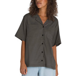 Vans Cassidy Camp Shirt in Asphalt Grey