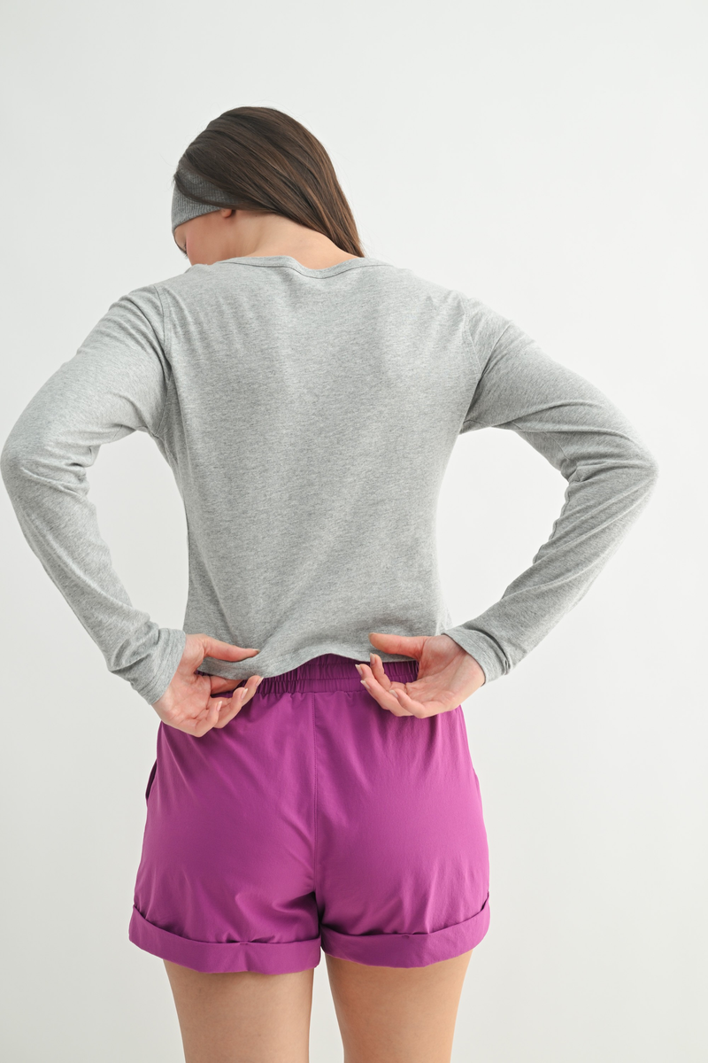 Mono B Organic Cotton Elegancefit Long Sleeve Top
