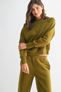 Mono B Hearth Henley Pullover