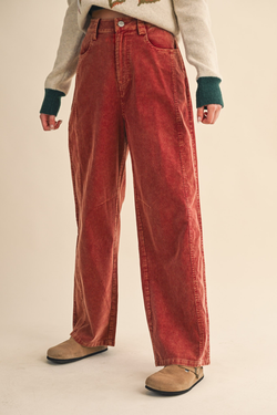 &merci Corduroy High Waist Wide Leg Pants