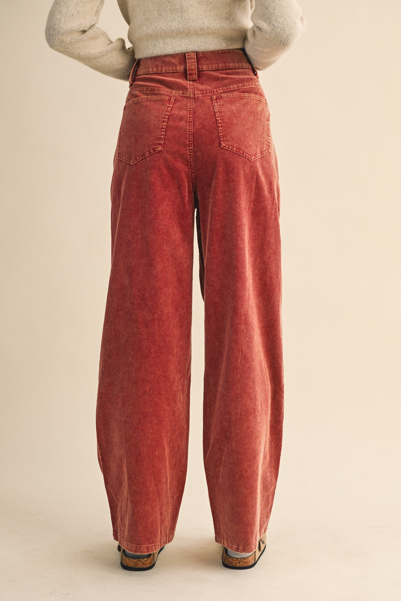 &merci Corduroy High Waist Wide Leg Pants