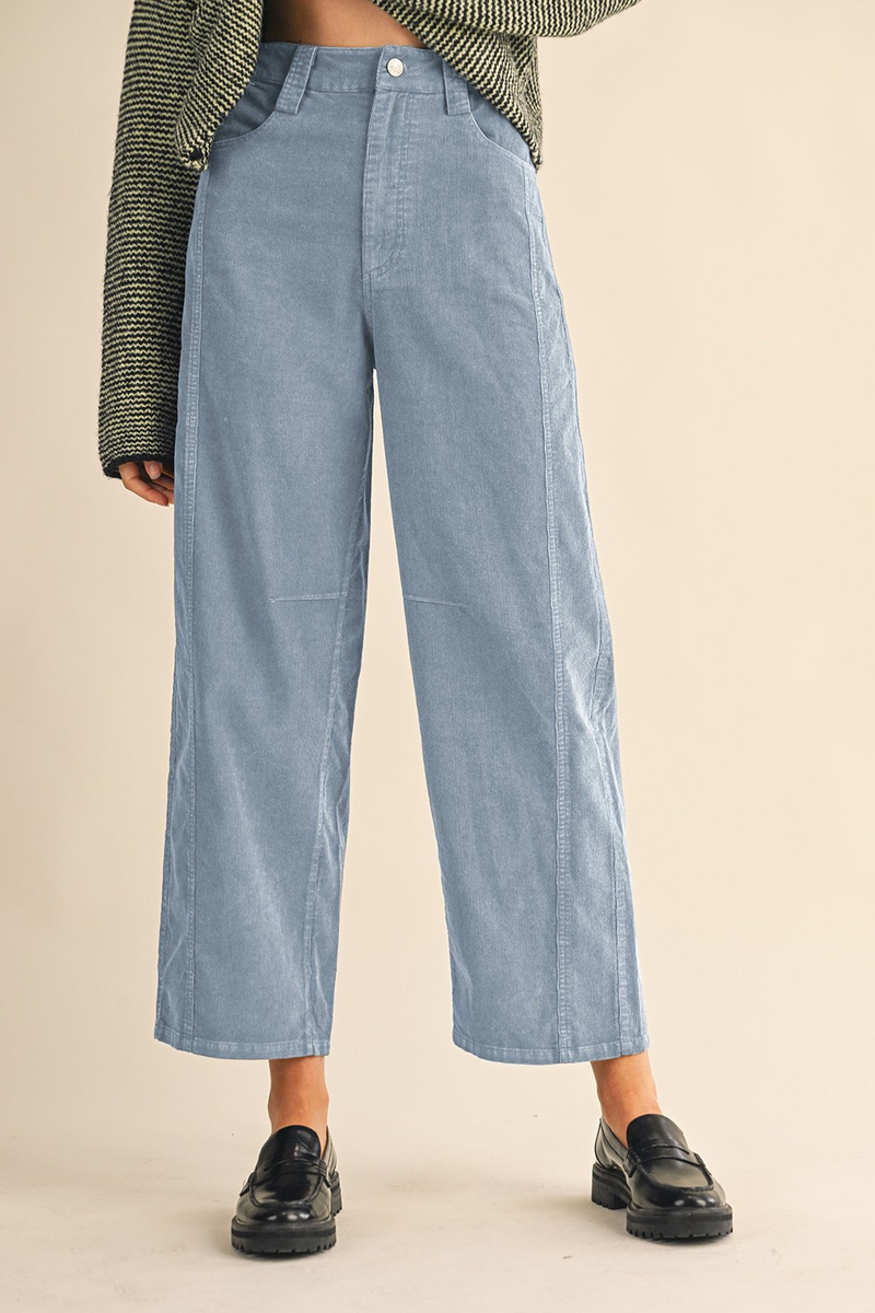 &merci Corduroy High Waist Wide Leg Pants