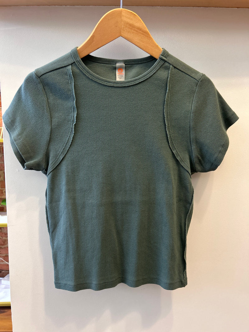 Mono B Ridge Raglan Ribbed Baby Tee