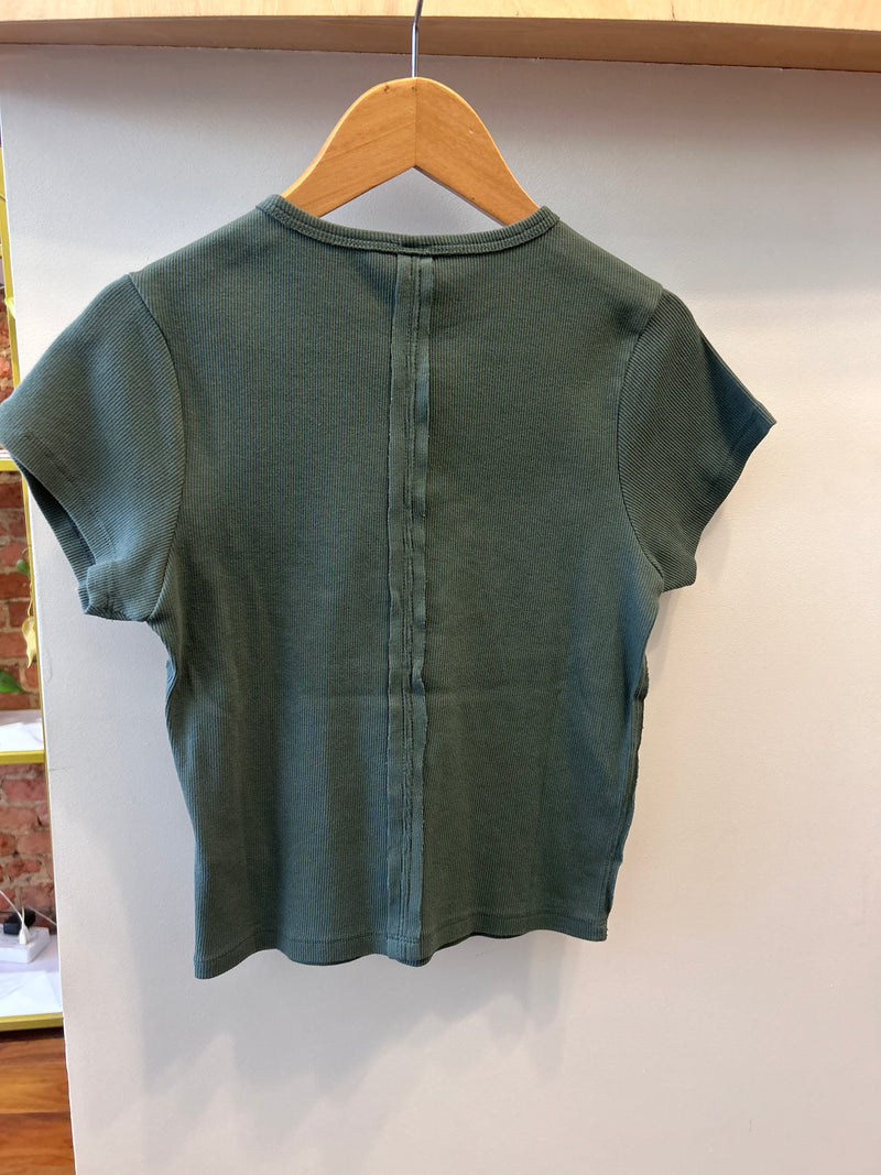 Mono B Ridge Raglan Ribbed Baby Tee