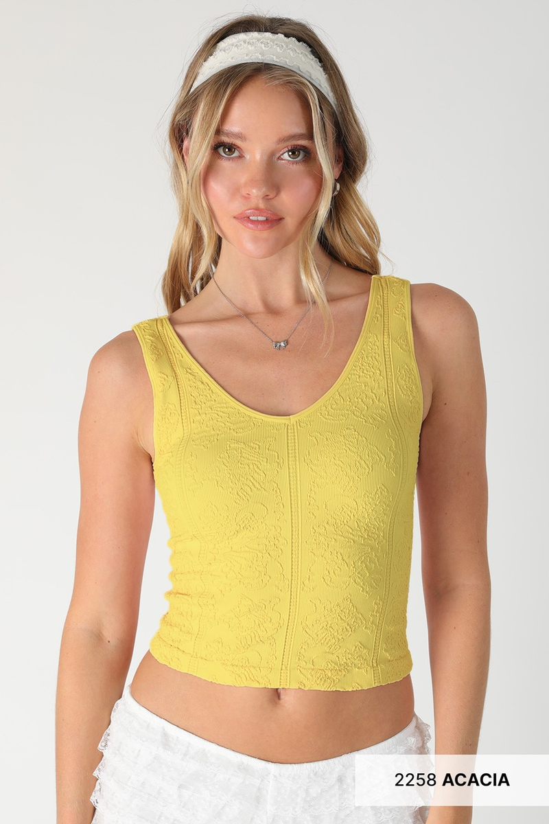 Nikibiki Reversible Lace Textured Top