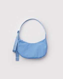 Small Nylon Crescent Bag in Piscine