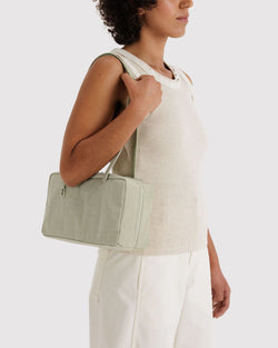 Baggu Nylon Bowler Bag in Celadon