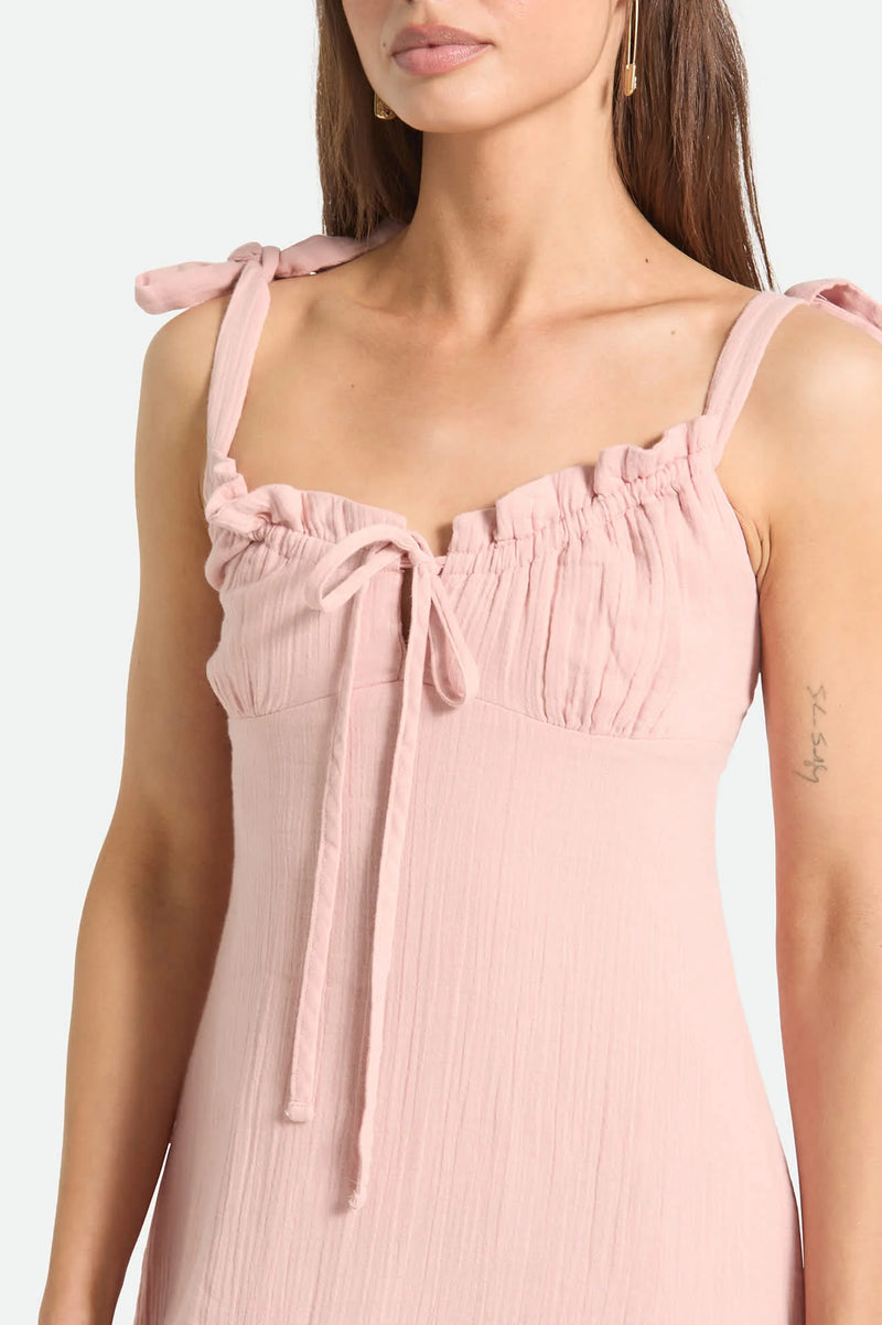 Brixton The Tie Dress in Silver Pink