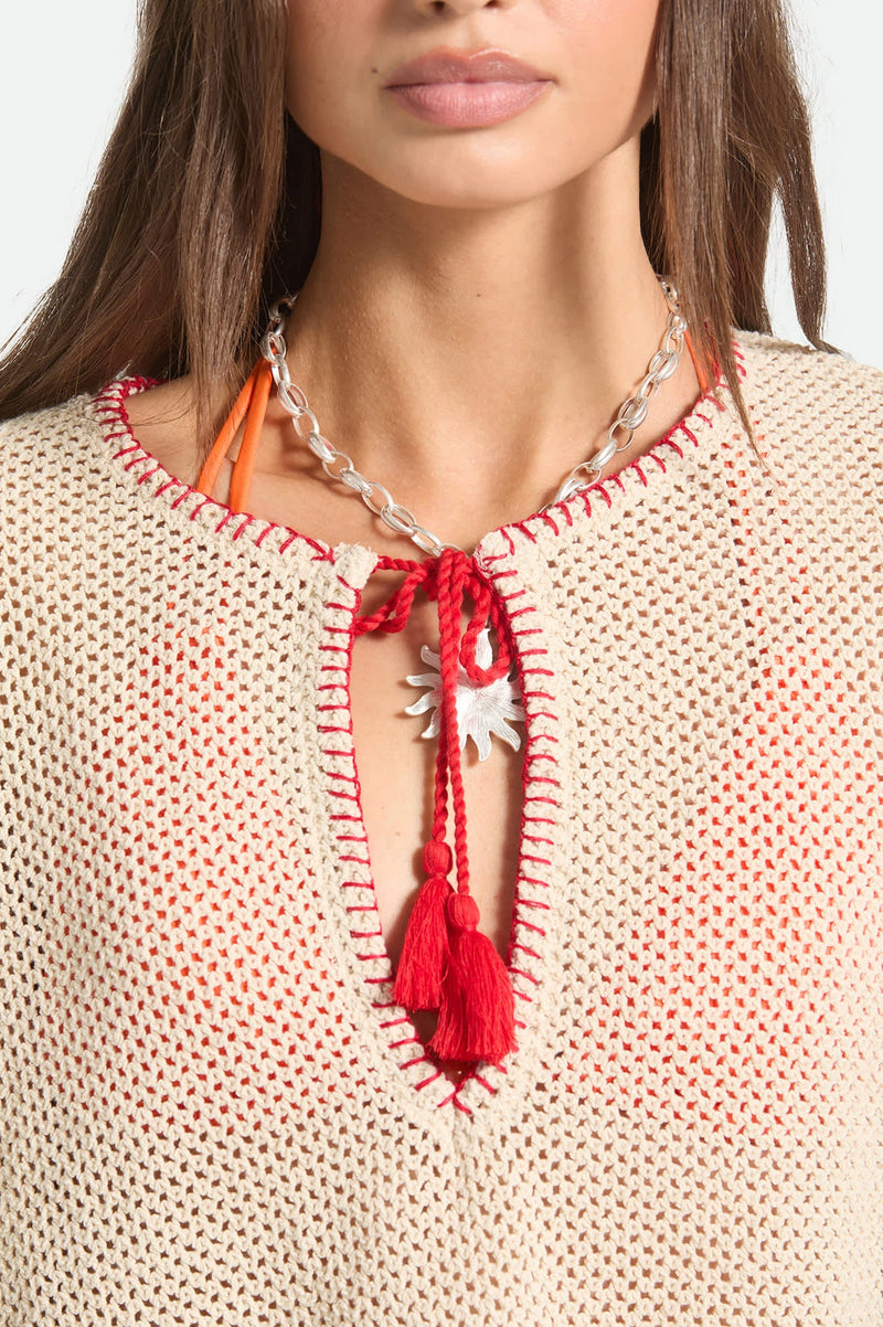 Brixton The Crochet Cover Up in Timeless Taupe