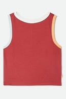 Brixton Carefree Organic Gd Cropped Tank in Robust Red