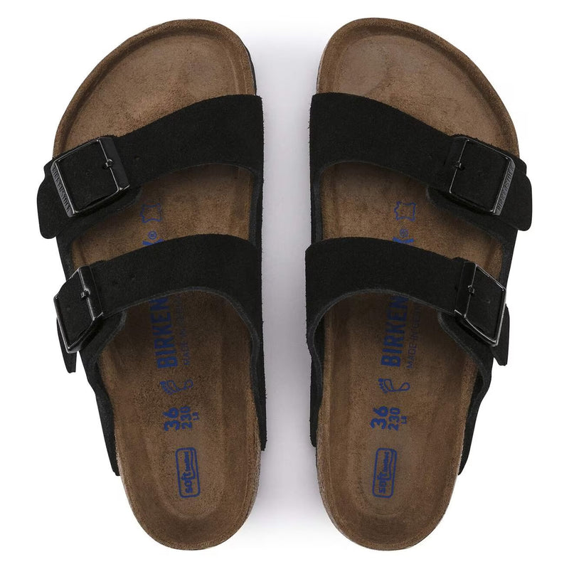 Birkenstock Arizona SFB Suede Black Regular Fit