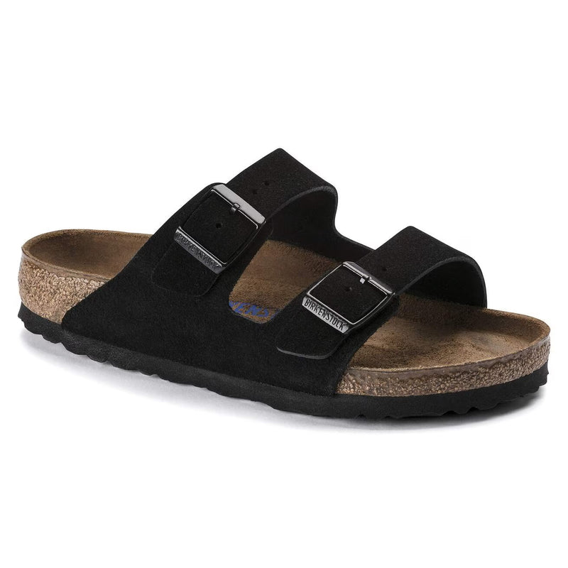Birkenstock Arizona SFB Suede Black Regular Fit