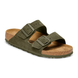 Birkenstock Leather Suede Thyme Narrow Fit