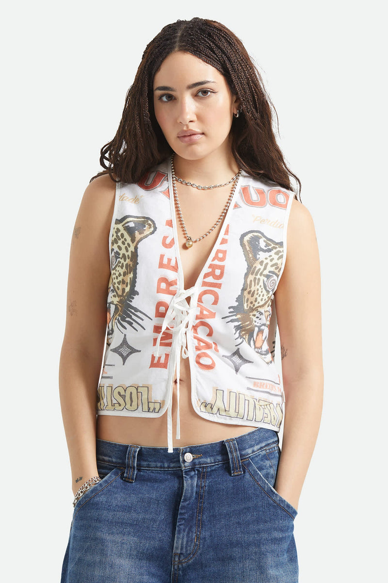 Brixton The Luna Vest Lost in Reality Print