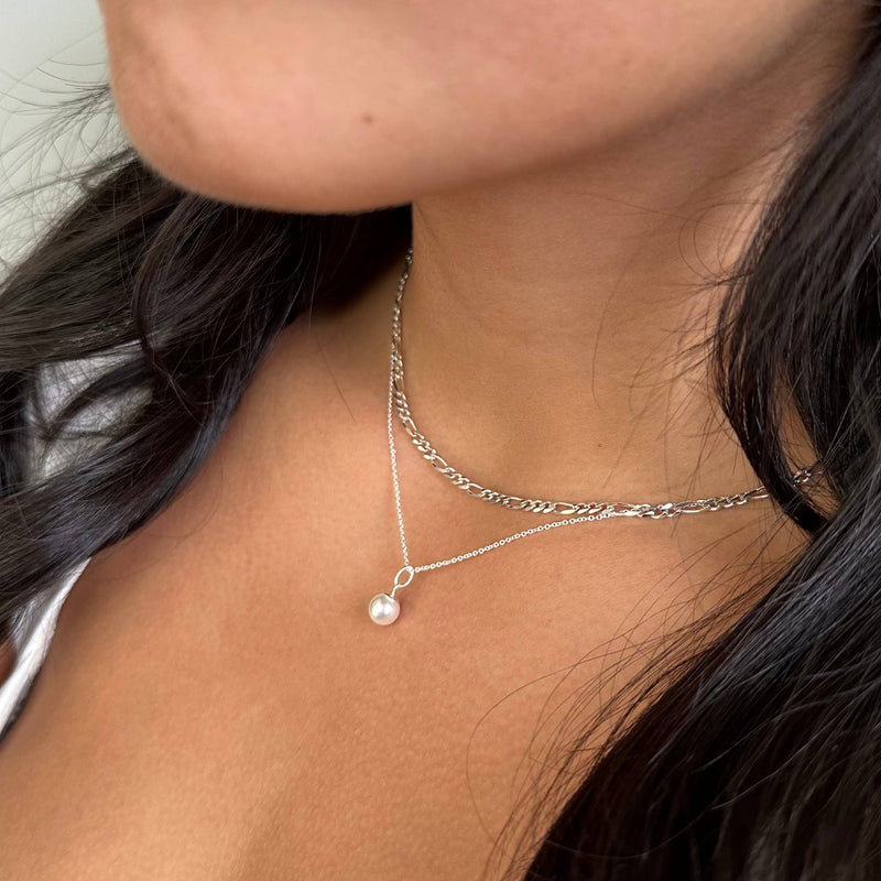 3mm Sterling Silver Figaro Chain