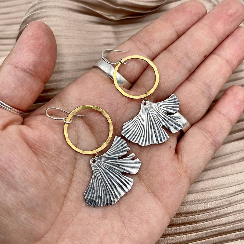 Fluff Hardware Ginkgo Earrings