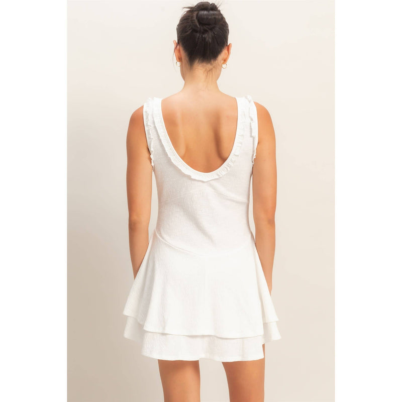 HYFVE Ruffled Scoop Neck Dress