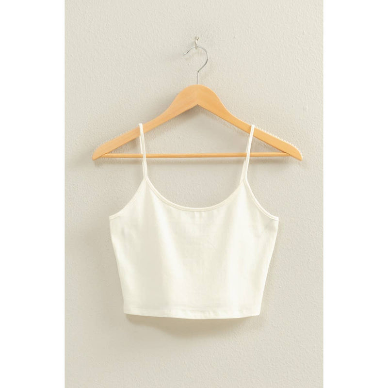 Double Zero Basic Cropped Cami Top