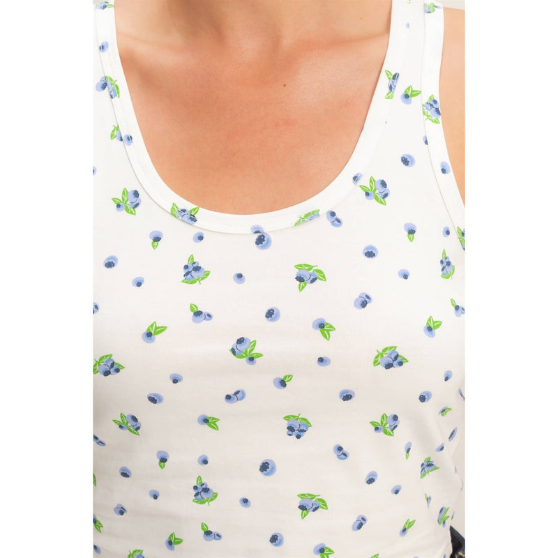 HYFVE Scoop Neck Blueberry Print Tank