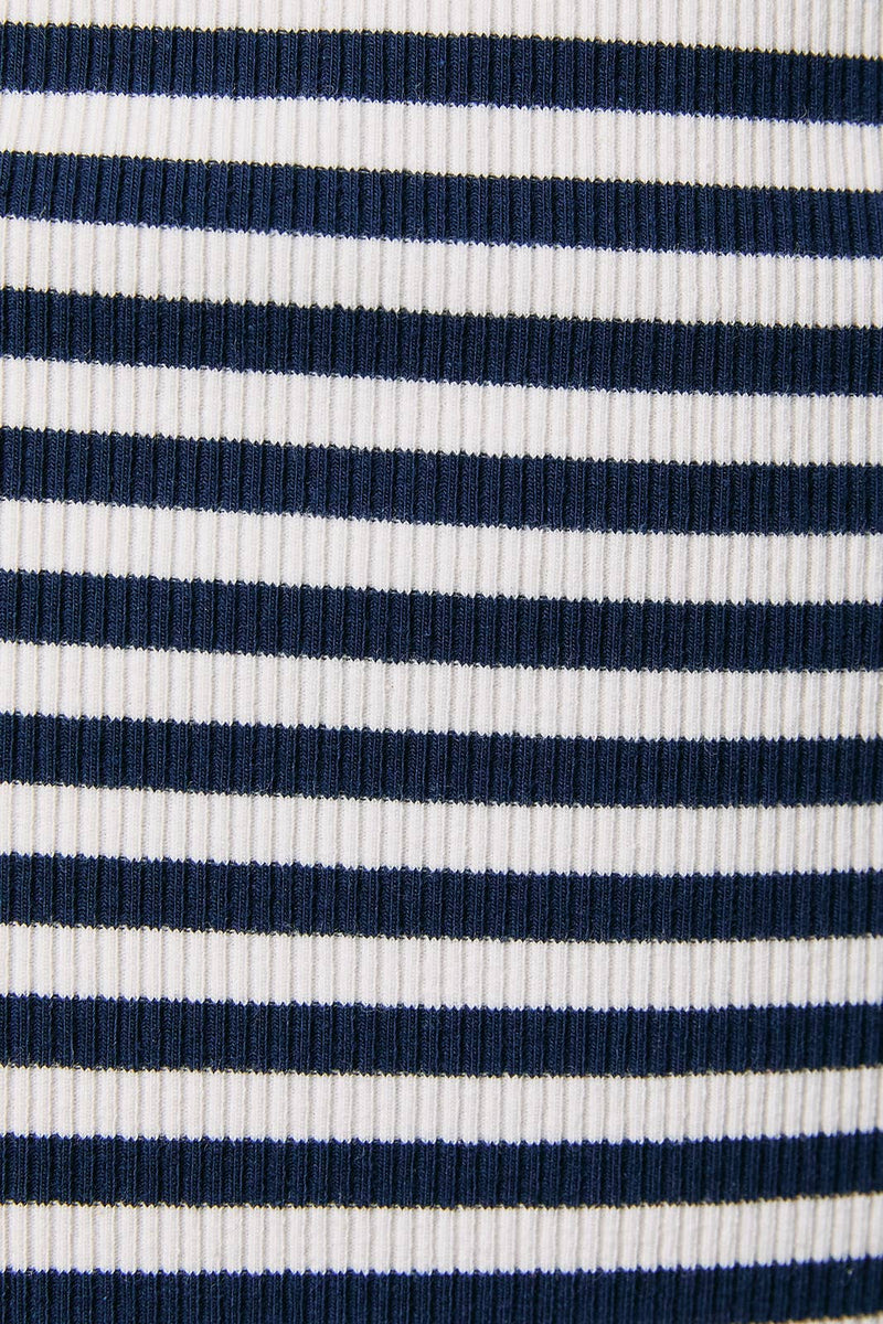 Le Lis SPAGHETTI BINDING STRIPE MIDI DRESS