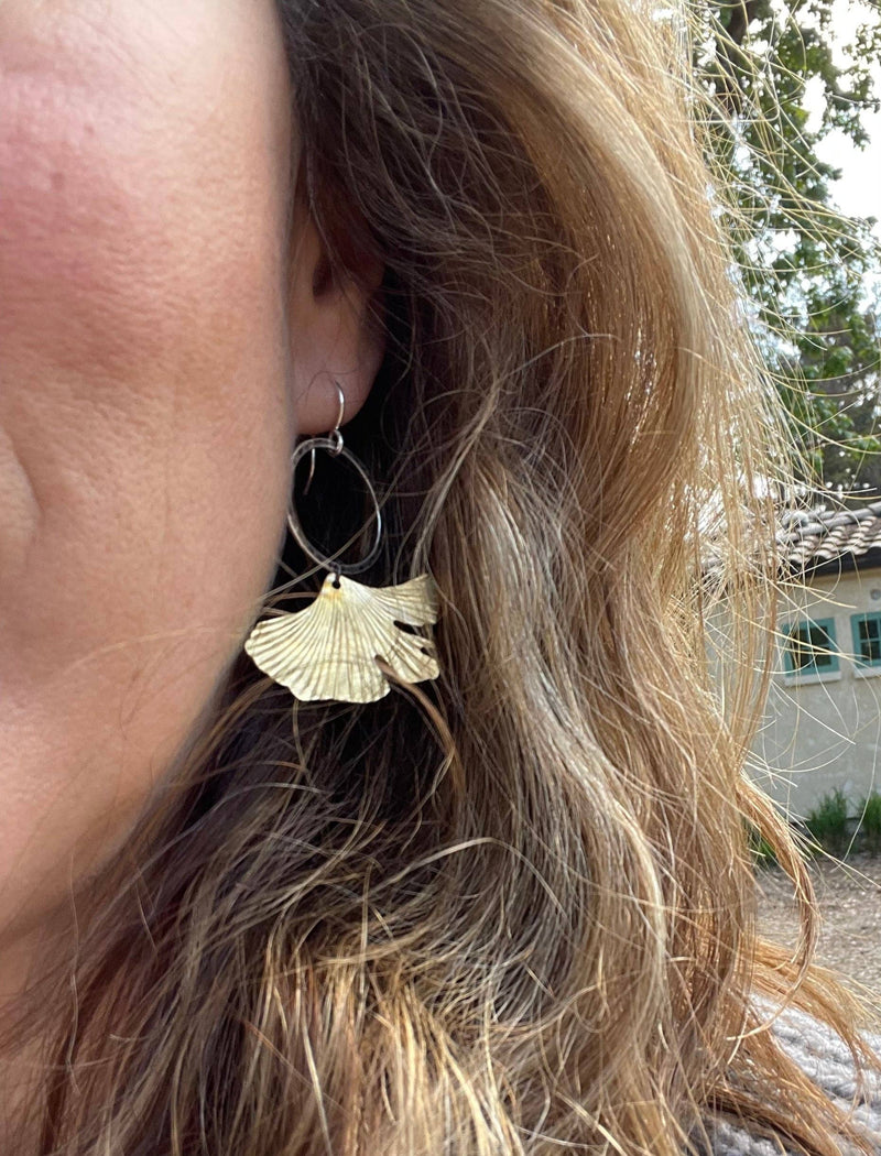 Fluff Hardware Ginkgo Earrings