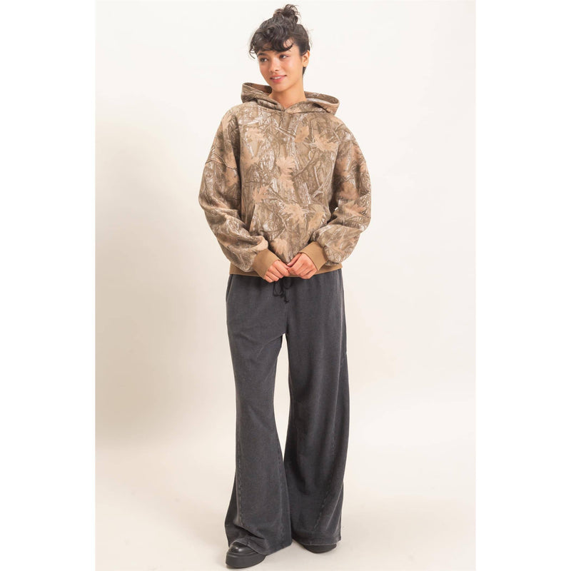 HYFVE Tree Camouflage Hoodie With Kangaroo Pocket