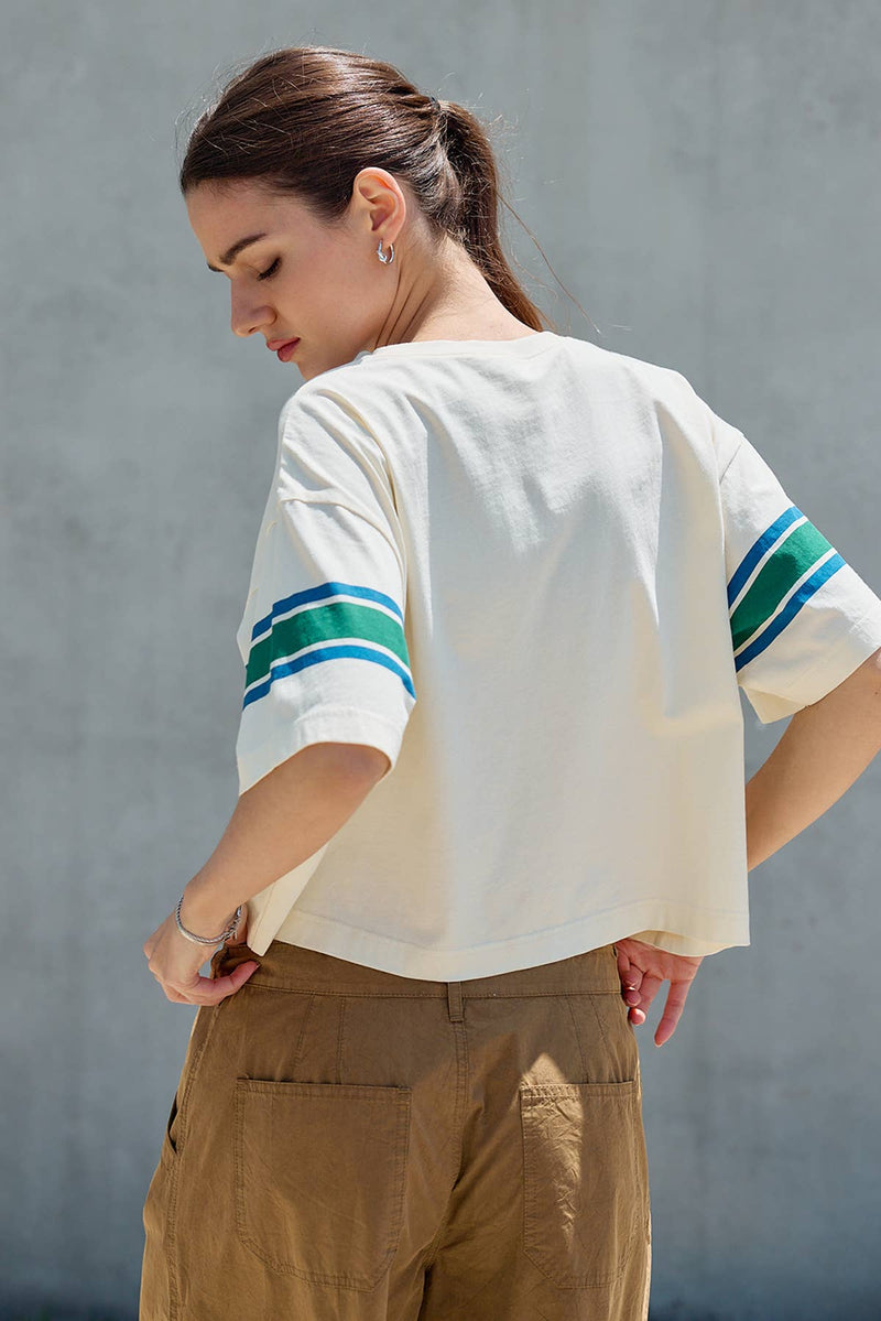 Raisonnel Retro Stripe Boxy Tee