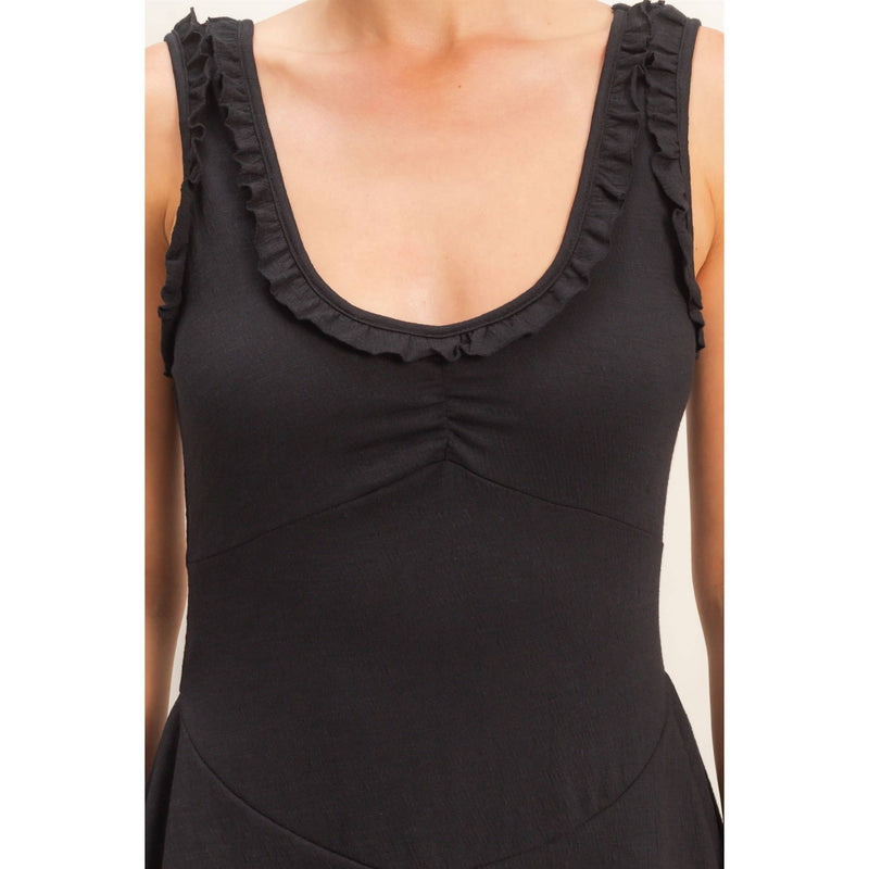 HYFVE Ruffled Scoop Neck Dress
