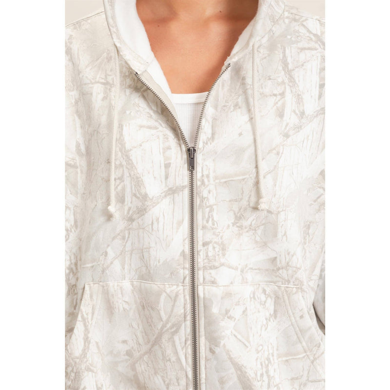 HYFVE Tree Camouflage Zip-Up Hoodie