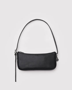 Baggu Recycled Leather Pochette in Black